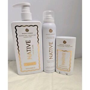New Limited Edition Native Deodorant Stick, Spray And Shampoo  In Sugar Cookie
